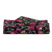 Sugarbush - Protea Floral Black Large Scale