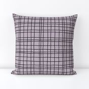 Minimal irregular stripes abstract linen lines geometric grid summer fall lilac