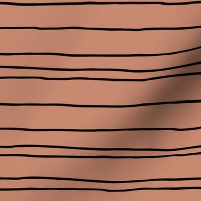 Minimal strokes irregular stripes abstract lines geometric fall copper brown