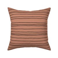 Minimal strokes irregular stripes abstract lines geometric fall copper brown