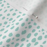 Cool abstract leopard dalmatian dots and spots scandinavian style design gender neutral mint SMALL