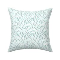 Cool abstract leopard dalmatian dots and spots scandinavian style design gender neutral mint SMALL
