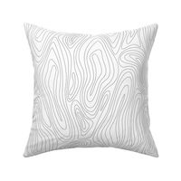 Retro Swilry Pattern Black and White Wavy Lines 3-01