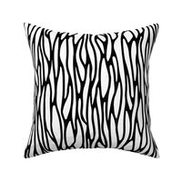Retro Swilry Pattern Black and White Wavy Lines 2-01