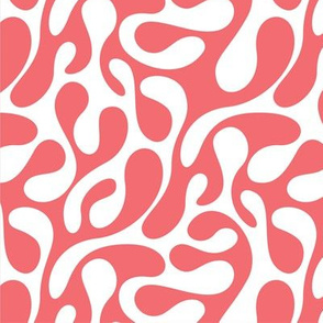 Living Coral and White Coral Pattern-3-01