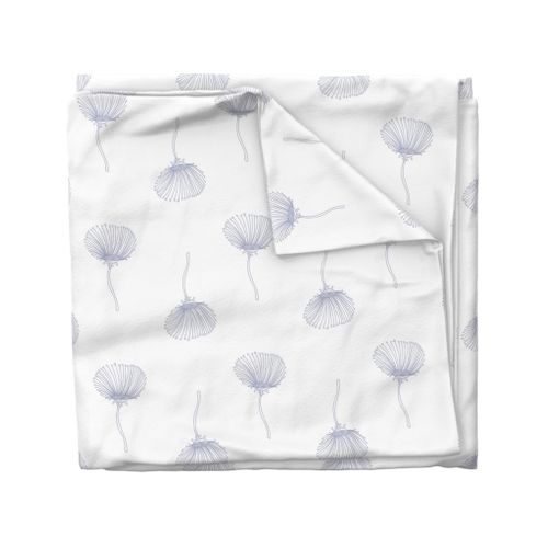 Light Periwinkle Flowers, Modern Botanicals, Dainty Floral