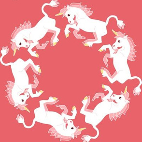 Pink Unicorns Circling