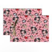 Large -Suzy Sailor Portrait - Pink