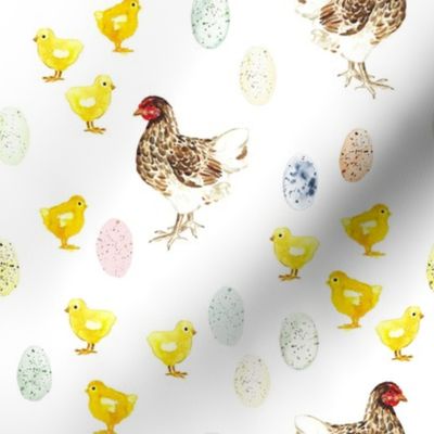 Easter Egg Chickens // White