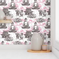 Asian Buddah Dragon Pattern