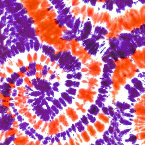 orange and purple tie dye - LAD19