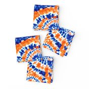 orange and blue tie dye - LAD19