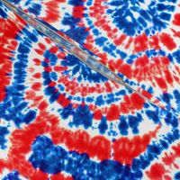 red white and blue tie dye - LAD19