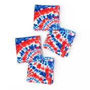 red white and blue tie dye - LAD19