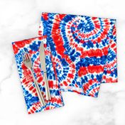 red white and blue tie dye - LAD19