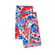 red white and blue tie dye - LAD19