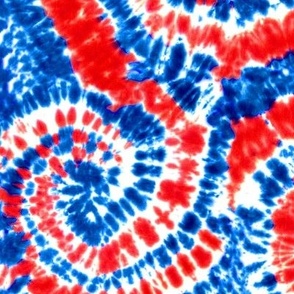 red white and blue tie dye - LAD19