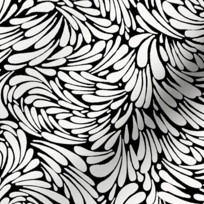 swirls in black and white