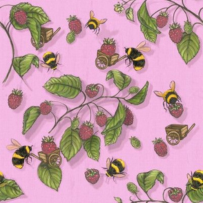 Widdle Bitty Bees-Raspberry  Sherbert Pink