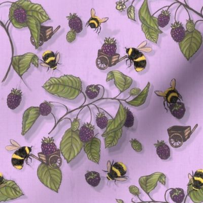 Widdle Bitty Bees-Blackberry Lavender Purple