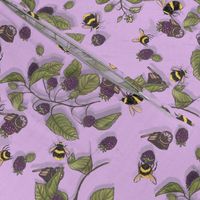 Widdle Bitty Bees-Blackberry Lavender Purple