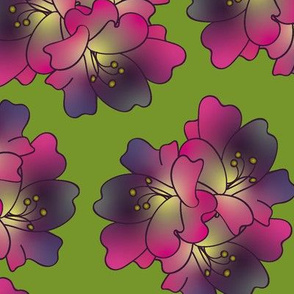 gradient lilies by rysunki_malunki