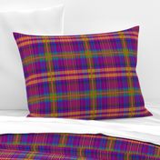 Tartan #5 - purple, blue, orange, green