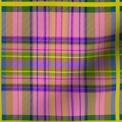 Tartan #6 - pink, lime, blue, green