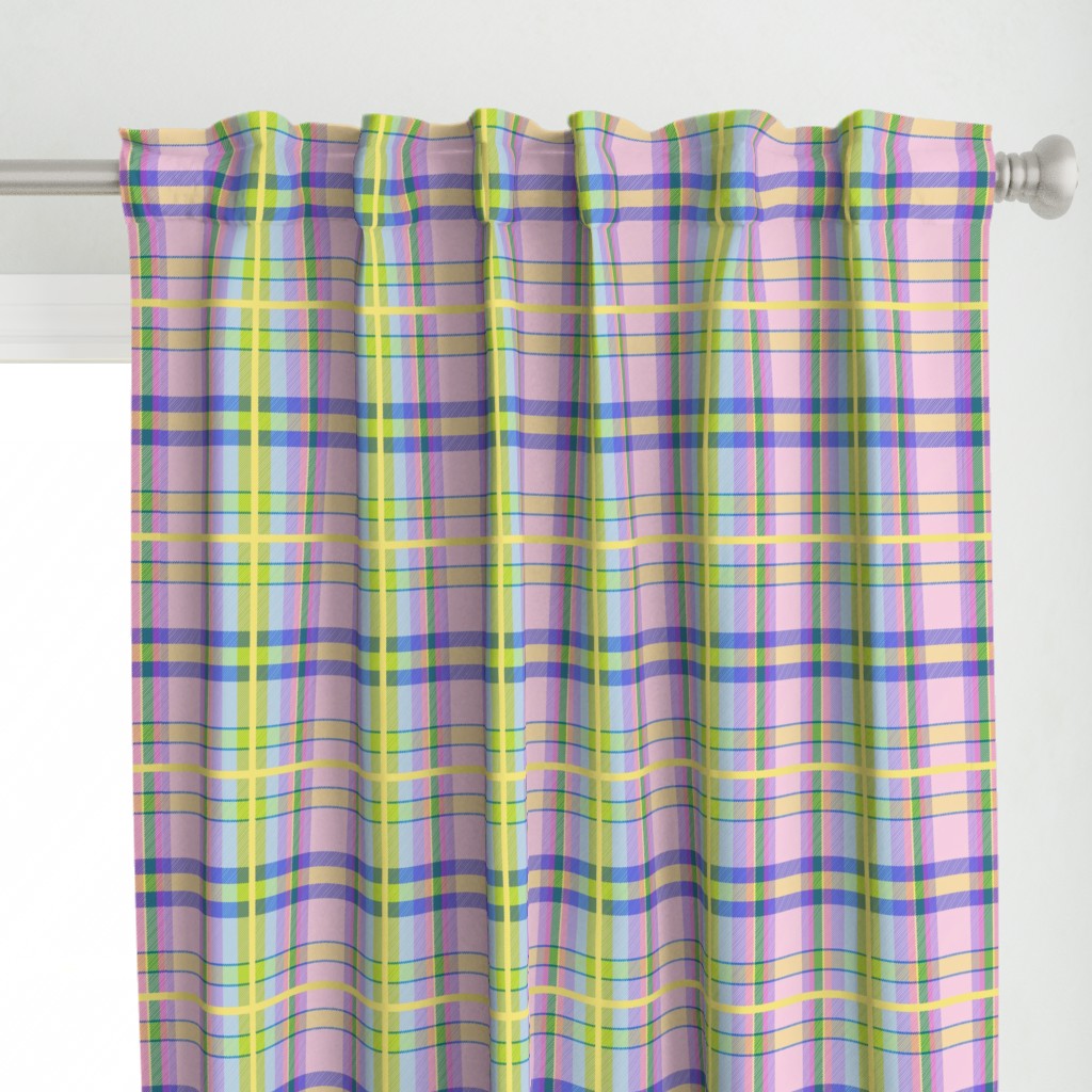 Tartan #24 - pink, purple, blue, green pastel r