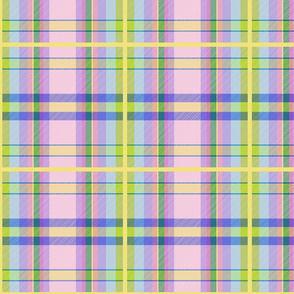 Tartan #24 - pink, purple, blue, green pastel r