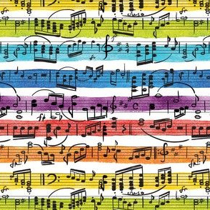Rainbow Music Notes