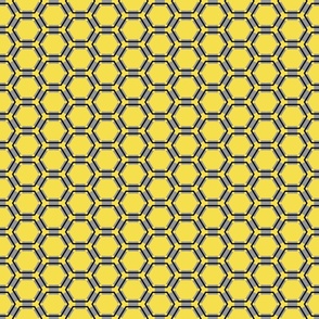 Pantone 2021 Hexagons in Yellow and Gray