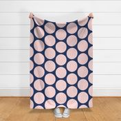 Mod Dot Navy/Pink