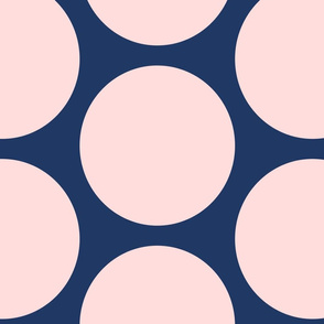 Mod Dot Navy/Pink