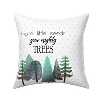 Minky Lovey Size (18x18") From Little Seeds Grow Mighty Trees