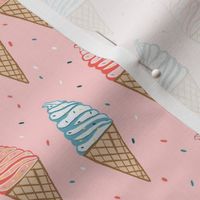 Soft serve ice cream cones