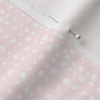 Deer & Fox Pillow Front (shell pink pattern) - Fat Quarter size