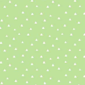 Tiny Triangles - Apple Green