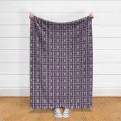 Snowflake Tartan Purple & White