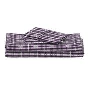 Snowflake Tartan Purple & White