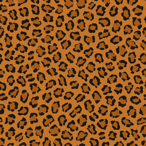 Dark leopard print animal pattern