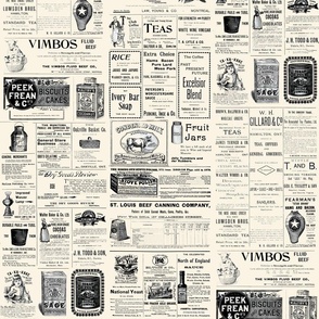 Victorian Kitchen 1880s Grocery Advertisements - Cream