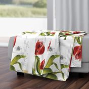 red tulip pillow