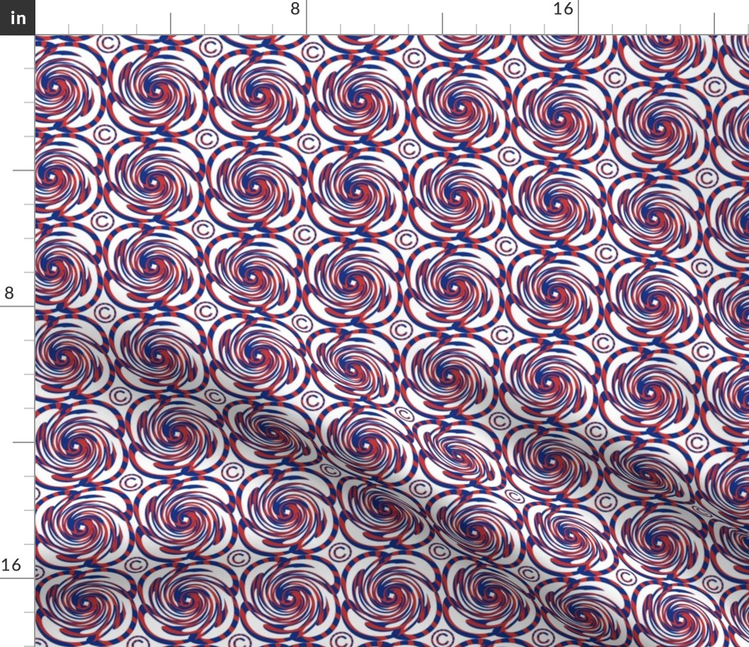 Red White Blue Swirls