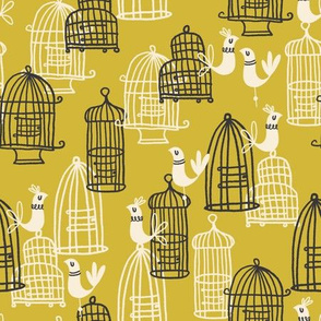Cagey Birds ~ Mustard
