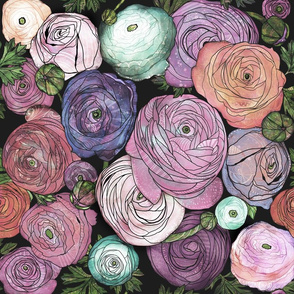 boho ranunculus garden