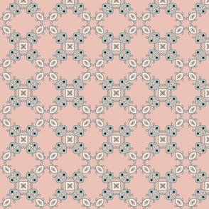 Double Quatrefoil, Blush Pink, medium