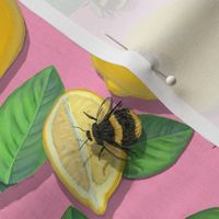 Lemonade Stand//Coral Pink Lemon Kitchen Summer Kids/ Widdle Bitty Bees