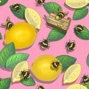 Lemonade Stand//Coral Pink Lemon Kitchen Summer Kids/ Widdle Bitty Bees