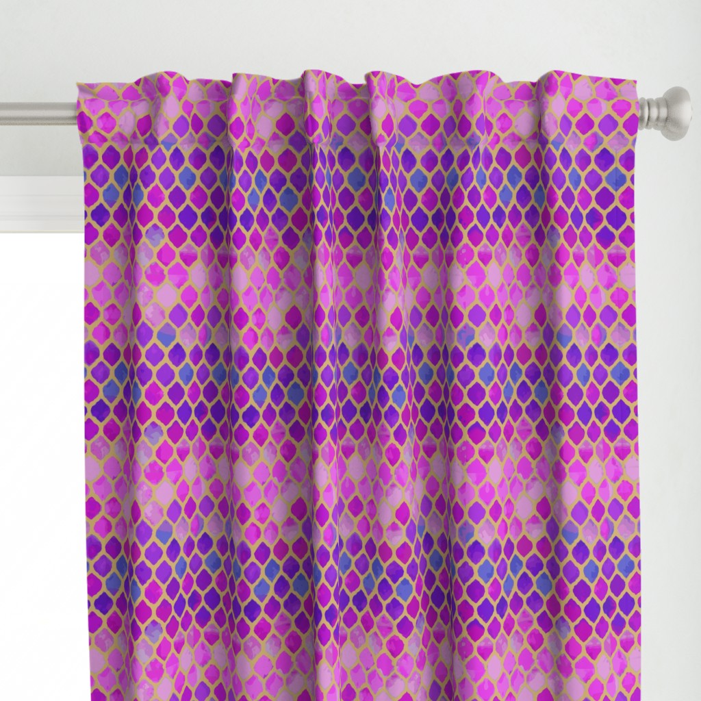 Moroccan Violet Hues Lantern Design